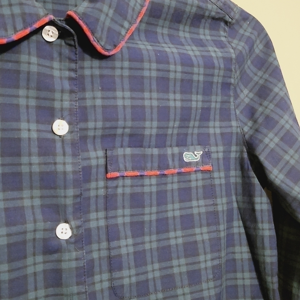 Vineyard Vines | Women's Pajama Shirt From Black Watch Lounge Set (Size XXS) - Picture 6 of 14